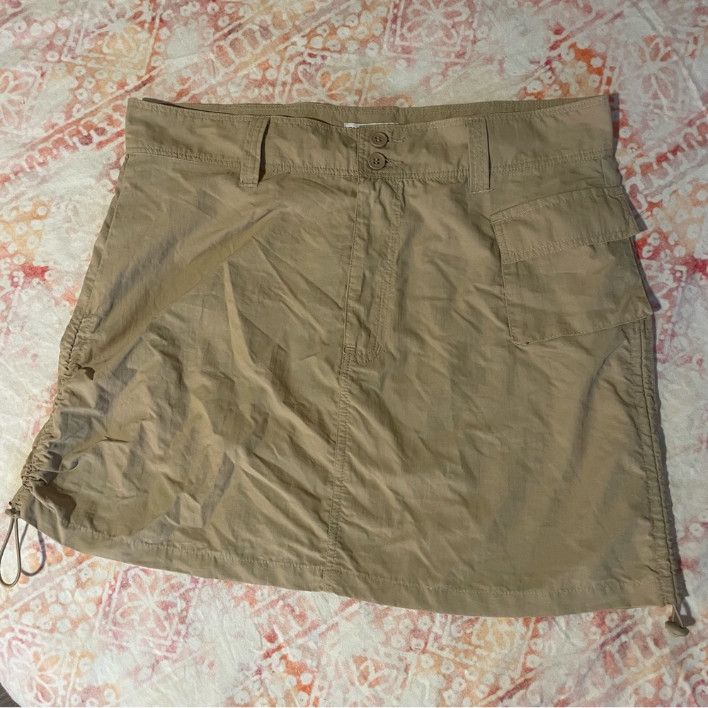 Fashion Nova Beige Buttoned Skirt